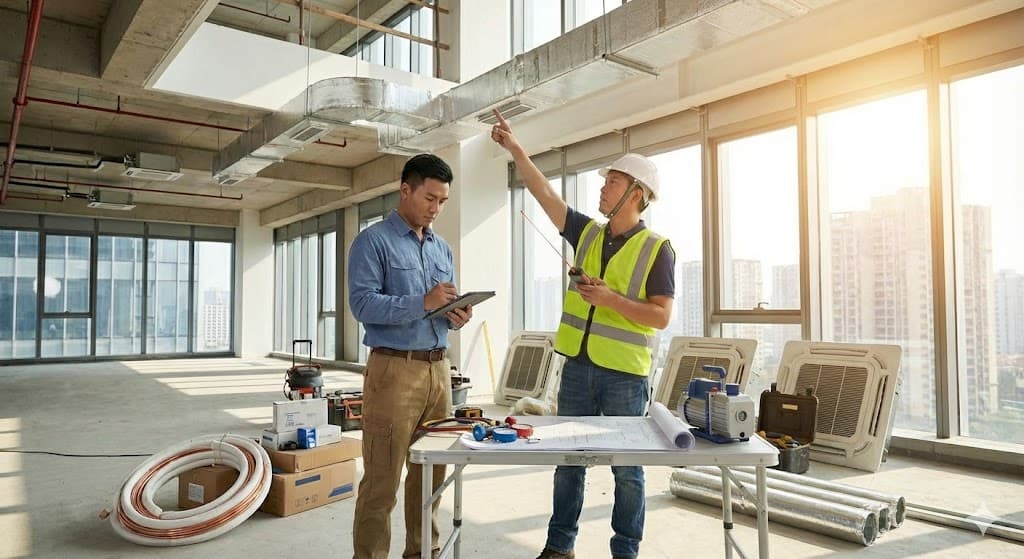 冷氣安裝前現場評估與規劃